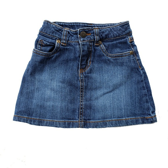 Carters Skirt Size 4 Blue Jean Denim Adjusters - Picture 1 of 4